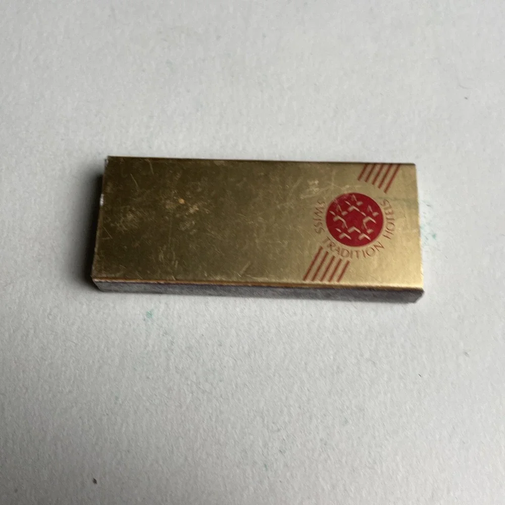 Vintage Matchbook Lausanne Palace‎ Gold Swiss Tradition Hotels Rare